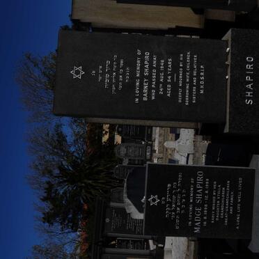 SHAPIRO Barney -1946 &amp; Madge 1898-1999