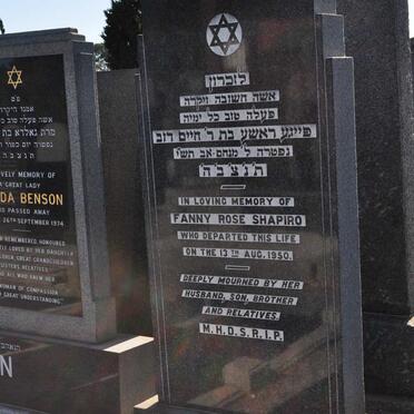 SHAPIRO Fanny Rose -1950