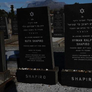 SHAPIRO Hyman Ralph -1968 &amp; Ruth -1980