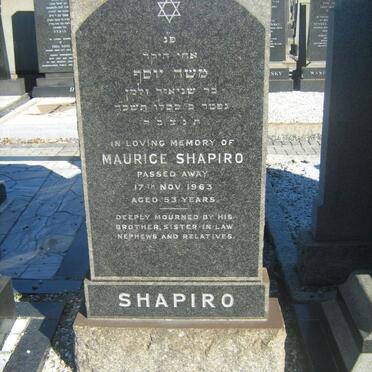 SHAPIRO Maurice -1963