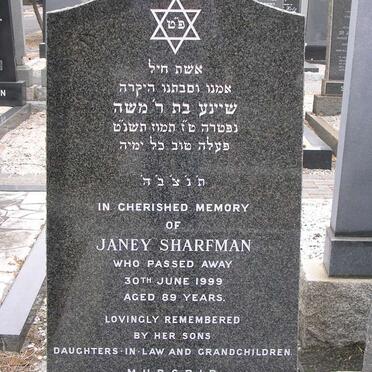 SHARFMAN Janey -1999