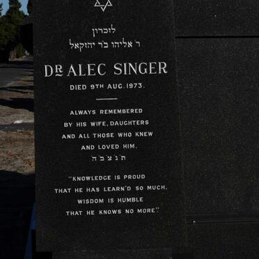 SINGER Alec -1973