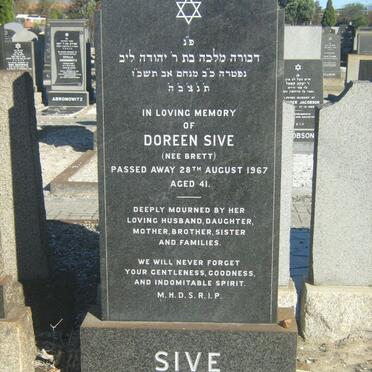 SIVE Doreen nee BRETT -1967
