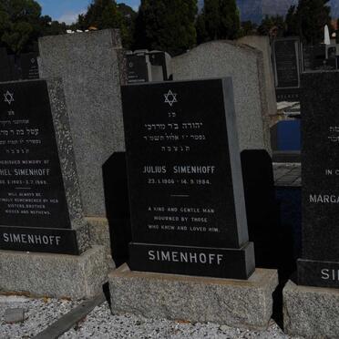 SIMENHOFF Julius 1906-1984 &amp; Ethel 1903-1969 :: SIMENHOFF Margarete -1964