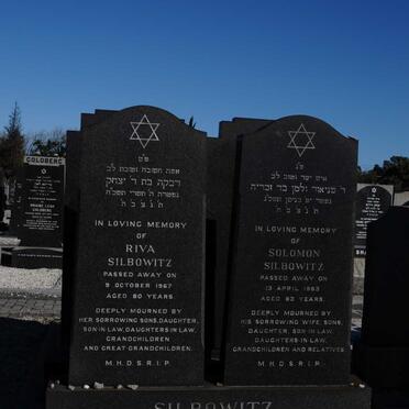 SILBOWITZ Solomon -1963 &amp; Riva -1967