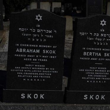 SKOK Abraham -1967 &amp; Bertha -1969