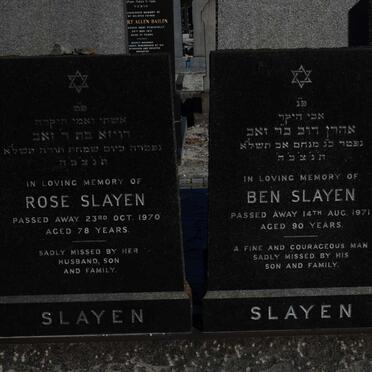 SLAYEN Ben -1971 &amp; Rose -1970