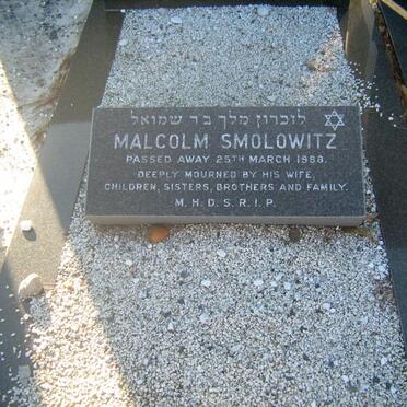 SMOLOWITZ Malcolm -1988