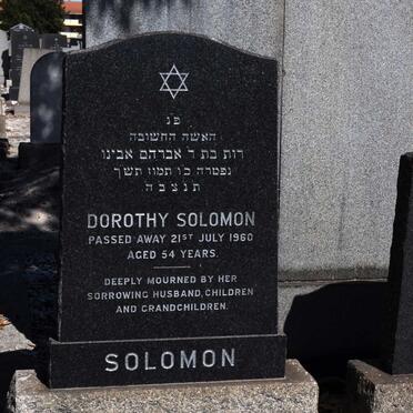 SOLOMON Dorothy -1960