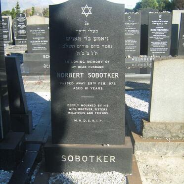 SOBOTKER Norbert -1972