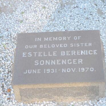 SONNENGER Estelle Berenice 1931-1970