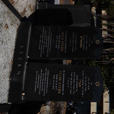 STERN Elias 1877-1970 &amp; Ella 1898-1980