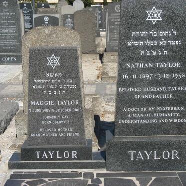 TAYLOR Nathan 1897-1958 &amp; Maggie formerly KAY nee OBOLWITZ 1908-2000