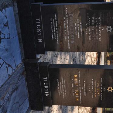 TICKTIN Minnie 1908-1985 :: TICKTIN David 1942-2004