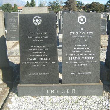 TREGER Isaac -1972 &amp; Bertha -1961