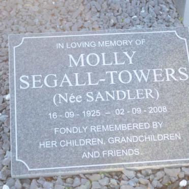 TOWERS Molly, SEGALL nee SANDLER 1925-2008