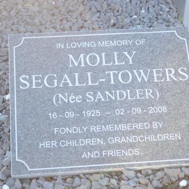 TOWERS Molly, SEGALL nee SANDLER 1925-2008