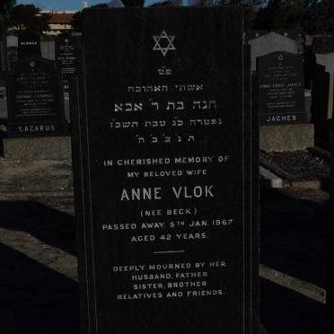 VLOK Anne nee BECK -1967