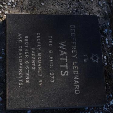 WATTS Geoffrey Leonard -1973