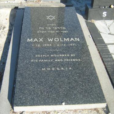 WOLMAN Max 1903-1971