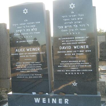 WEINER David -1966 &amp; Alice -2007
