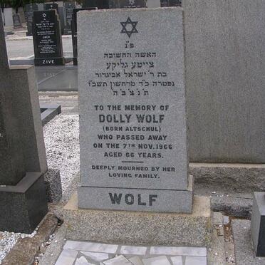 WOLF Dolly nee ALTSHUL -1966