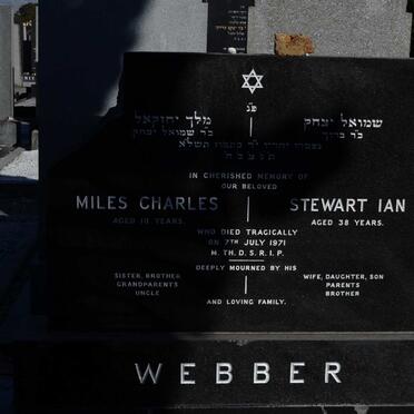 WEBBER Stewart Ian -1971 :: WEBBER Miles Charles -1971