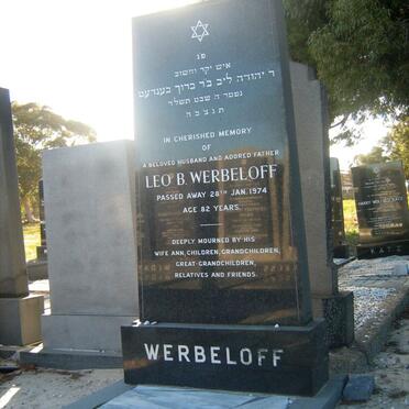 WERBELOFF Leo B. -1974