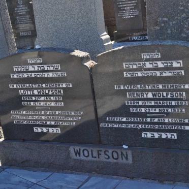 WOLFSON Henry 1883-1952 &amp; Lotte 1891-1972