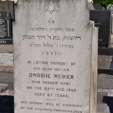 WEINER Dwoshe -1952