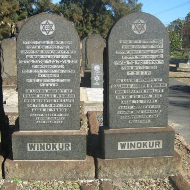 WINOKUR Kalman Joseph -1945 &amp; Chane Malke -1950