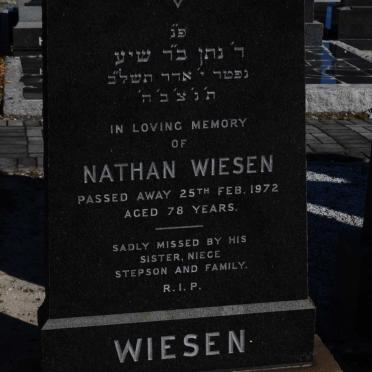 WIESEN Nathan -1972