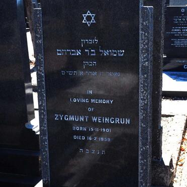 WEINGRUN Zygmunt 1901-1959