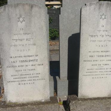 YOSSLOWITZ Max -1953 &amp; Lily -1959
