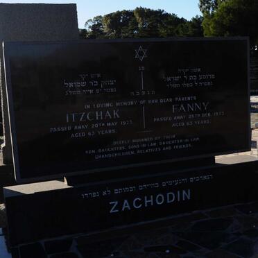 ZACHODIN Itzchak -1973 &amp; Fanny -1973