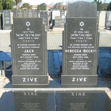 ZIVE Jack -1966 &amp; Rebecca -1988