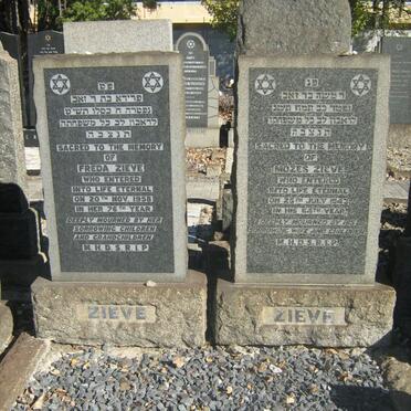 ZIEVE Moses -1943 &amp; Freda -1958