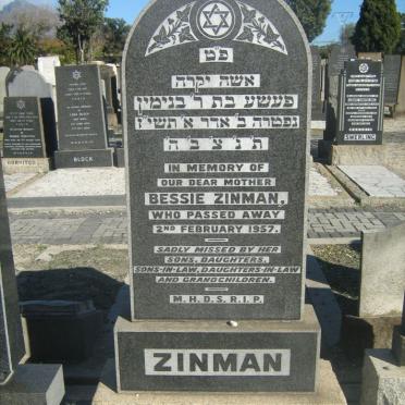 ZINMAN Bessie -1957