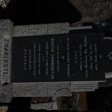 ZWARENSTEIN Bertha -1943