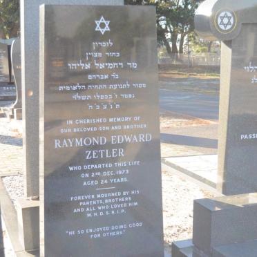 ZETLER Raymond Edward -1973