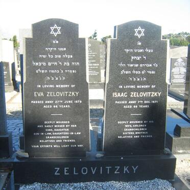 ZELOVITZKY Isaac -1971 &amp; Eva -1979