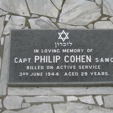 COHEN Philip  -1944