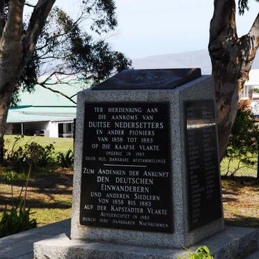3. Herdenking aan Duitse Nedersetters