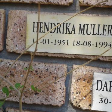 MULLER Hendrika 1951-1994 :: HEMMENS Daphne 1916-2000