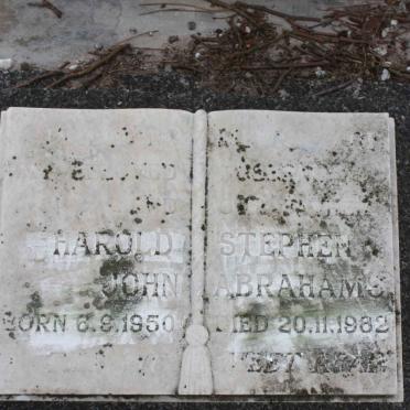 ABRAHAMS Harold Stephen John 1950-1982