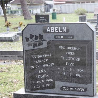 ABELN Theodore Dirk 1905-1982 &amp; Ena Louisa 1906-1976