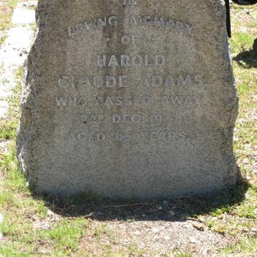 ADAMS Harold Claude -1948