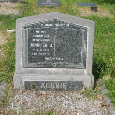 ADONIS Jennifer D. 1953-2004