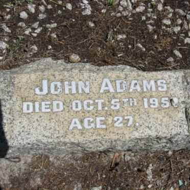 ADAMS John -195?