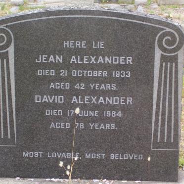 ALEXANDER David -1964 :: ALEXANDER Jean -1933